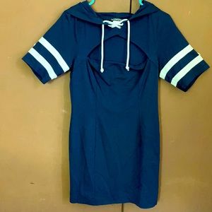 Venus cutout hoodie dress